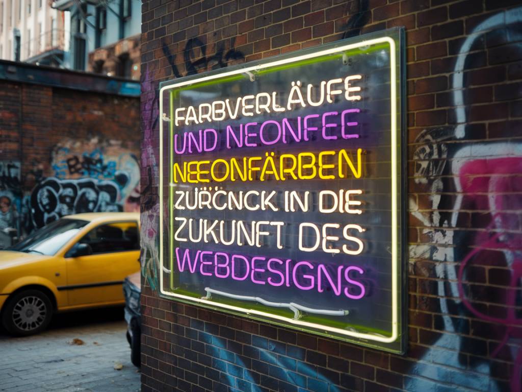 Farbverläufe und neonfarben: zurück in die zukunft des webdesigns